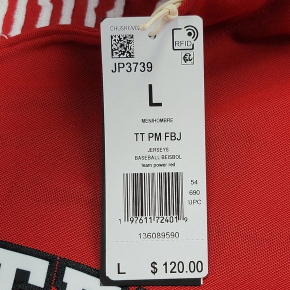 Adidas Texas Tech University Patrick Mahomes Baseball Jersey JP3739 Men Sz L New - Picture 3 of 9